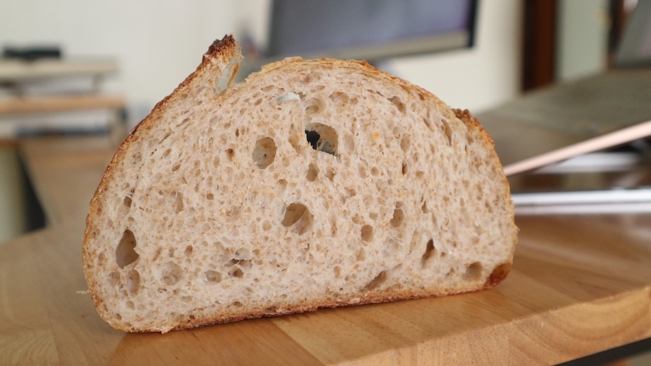 cách làm bánh mì sourdough nguyên cám