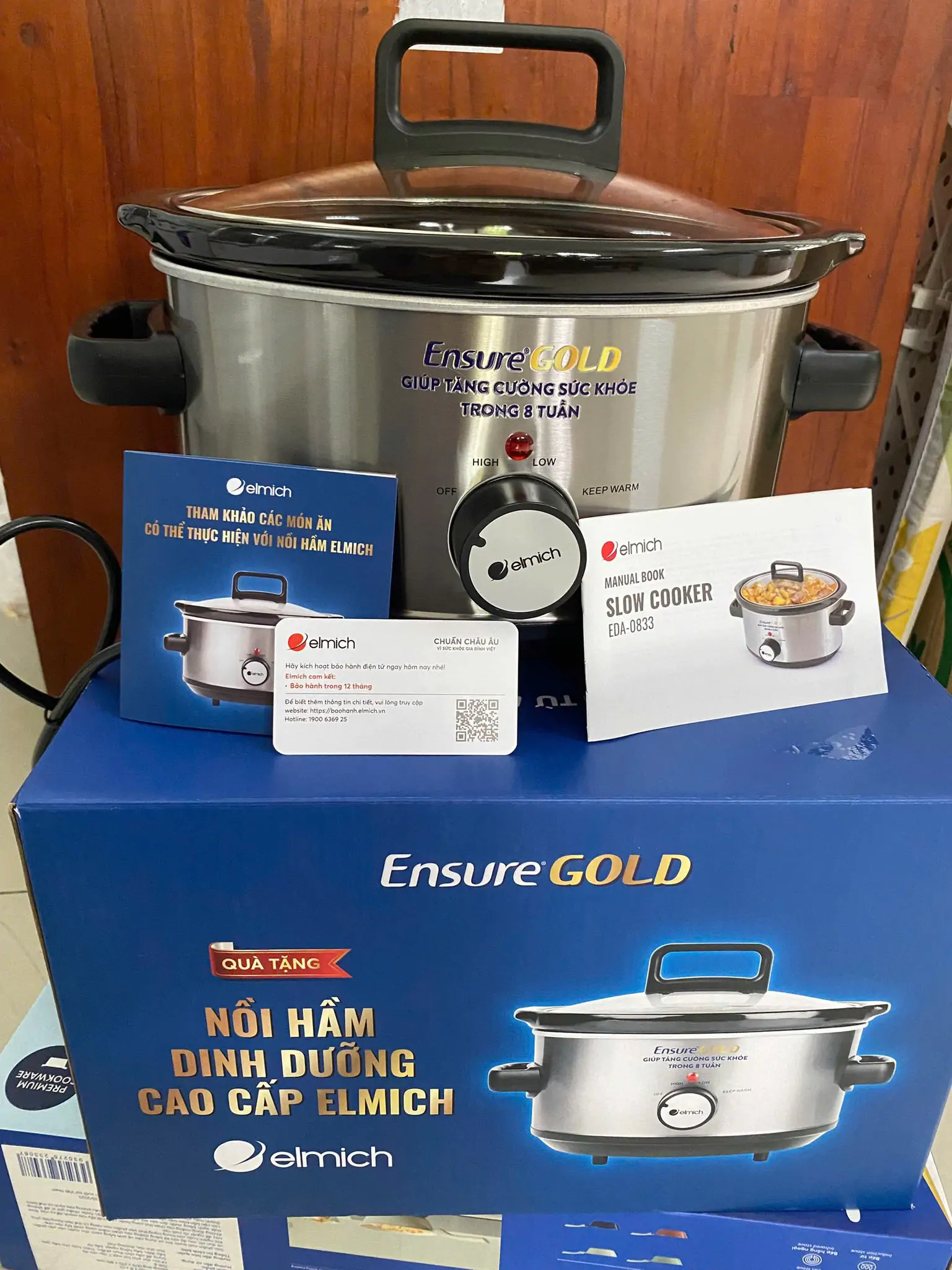 nồi nấu chậm elmich eda-0833