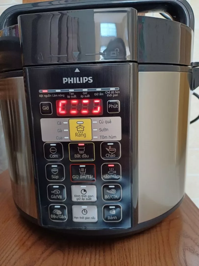 review nồi áp suất điện philips có tốt không