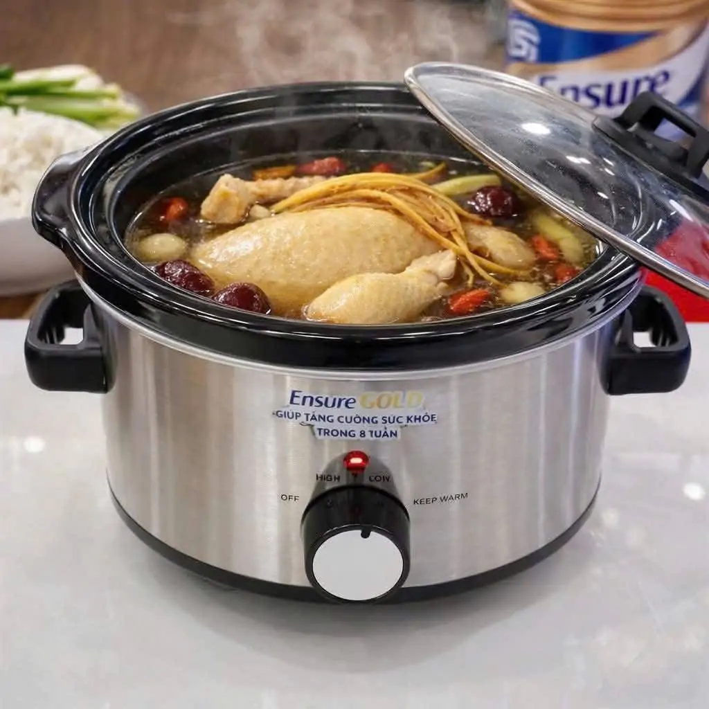 review nồi nấu chậm elmich
