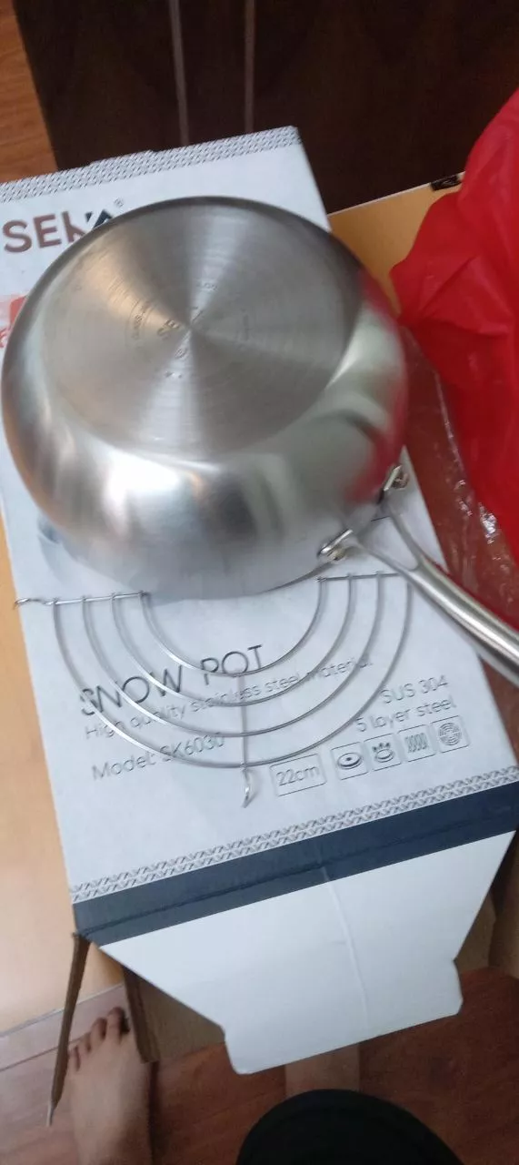 chảo inox nguyên khối