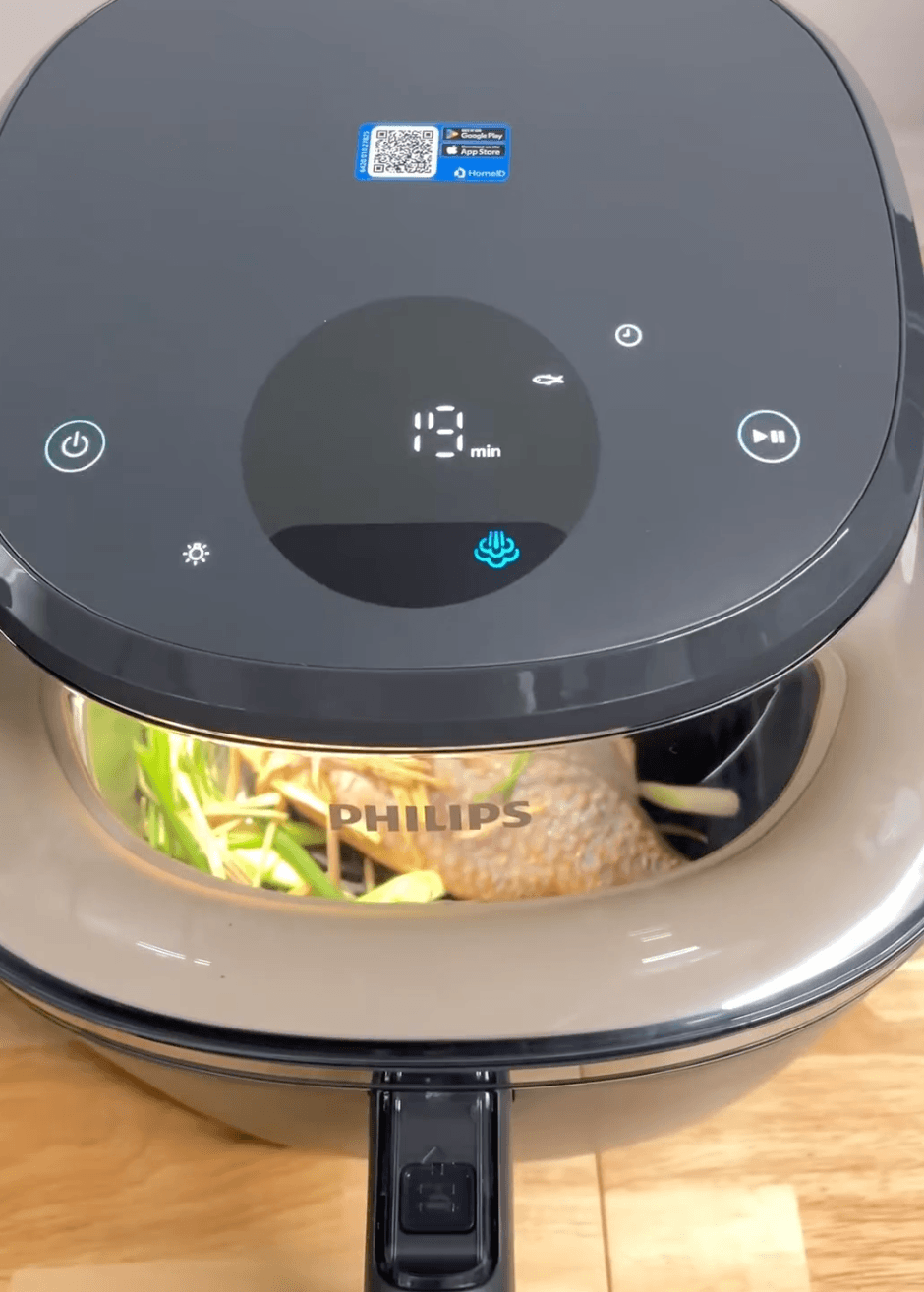 cửa sổ quan sát nồi chiên hơi nước philips na543 cửa sổ quan sát nồi chiên hơi nước philips na543
