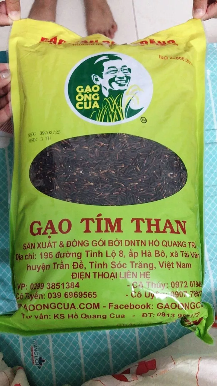 gạo tím than sóc trăng ông cua