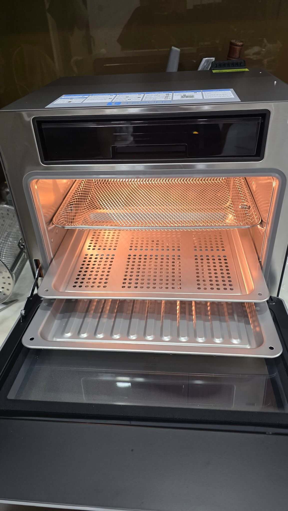 khoang bên trong nồi chiên hơi nước tapuho 20l
