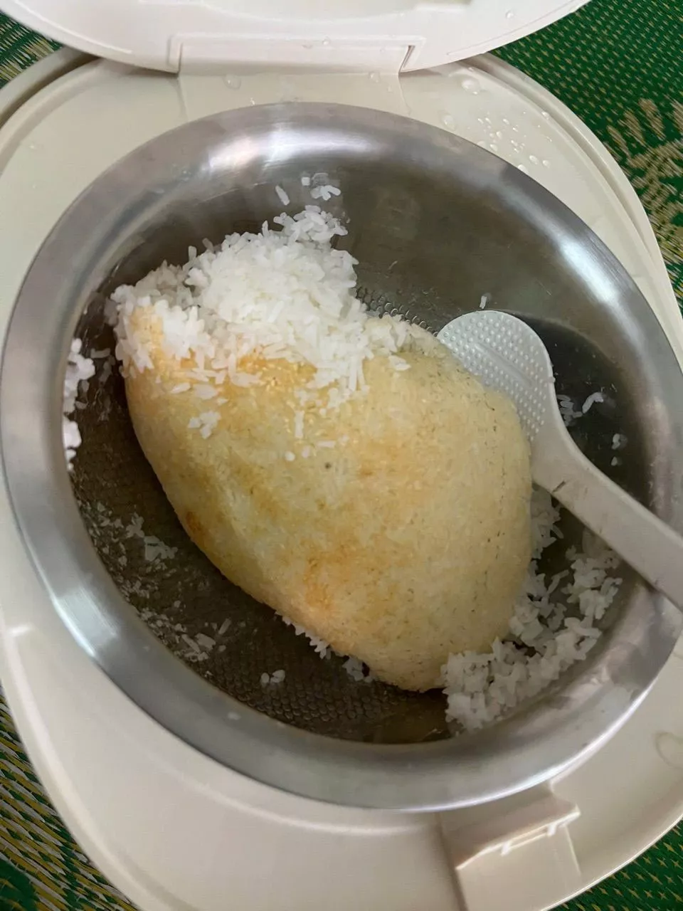 nấu cơm cháy với nồi cơm điện gubee