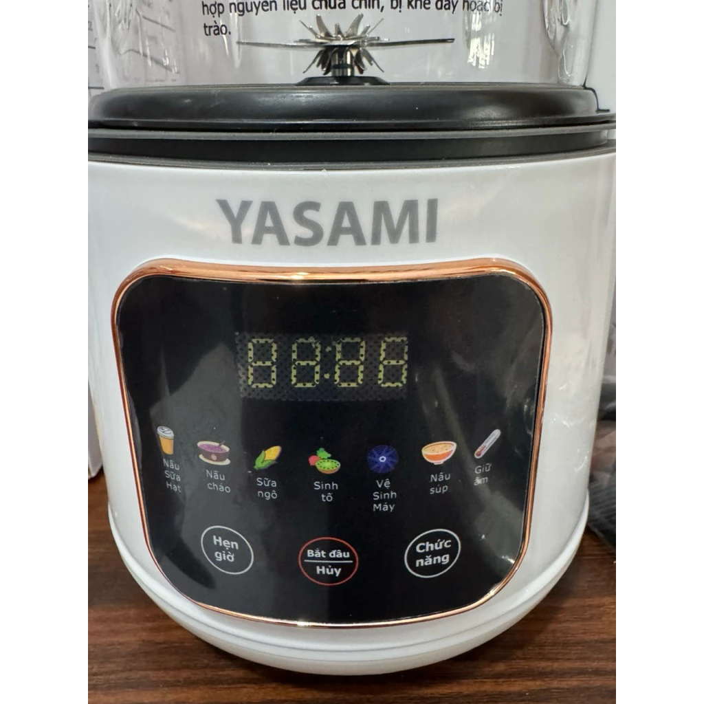 bảng điều khiển máy làm sữa hạt yasami