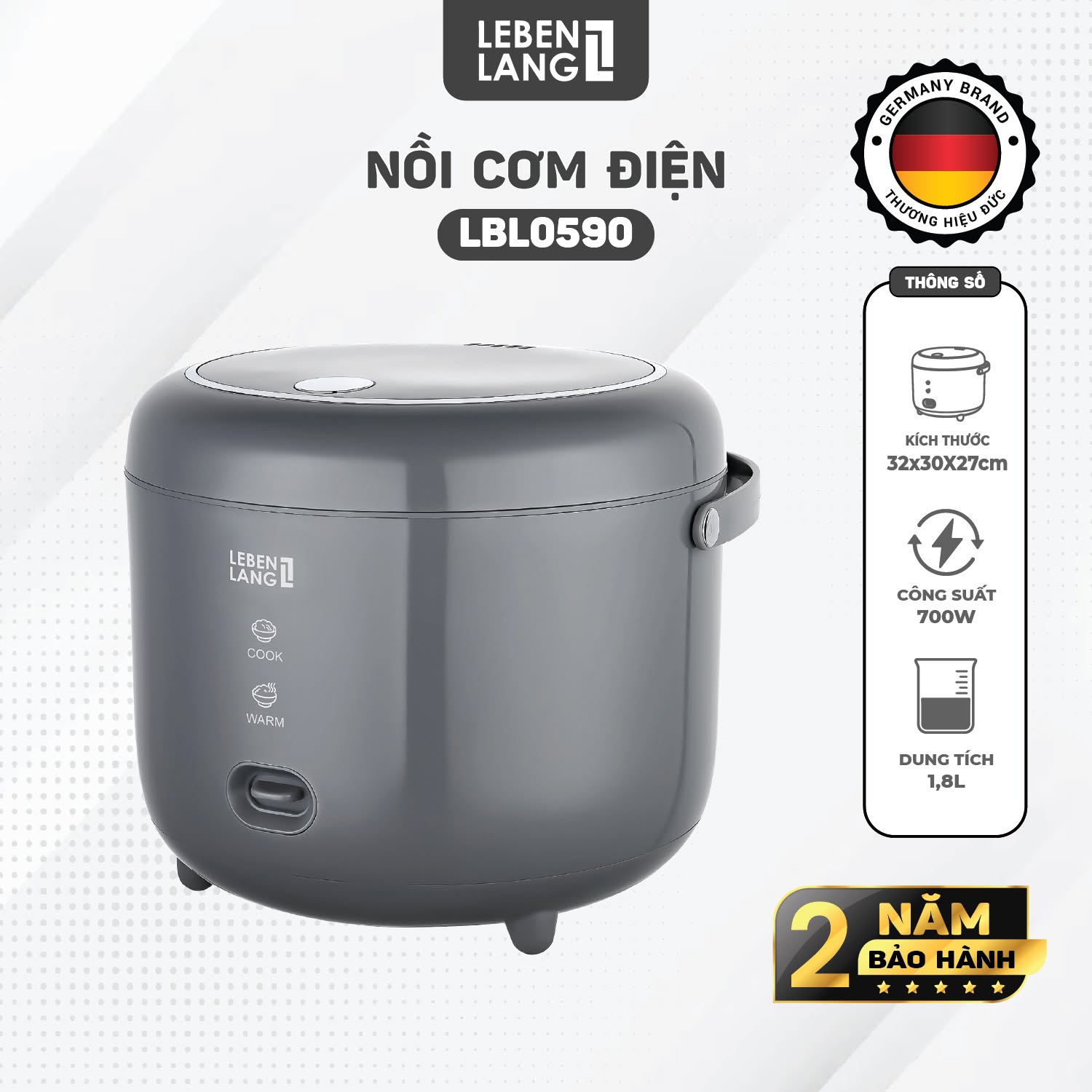 nồi cơm điện Lebenlang LBL0590 