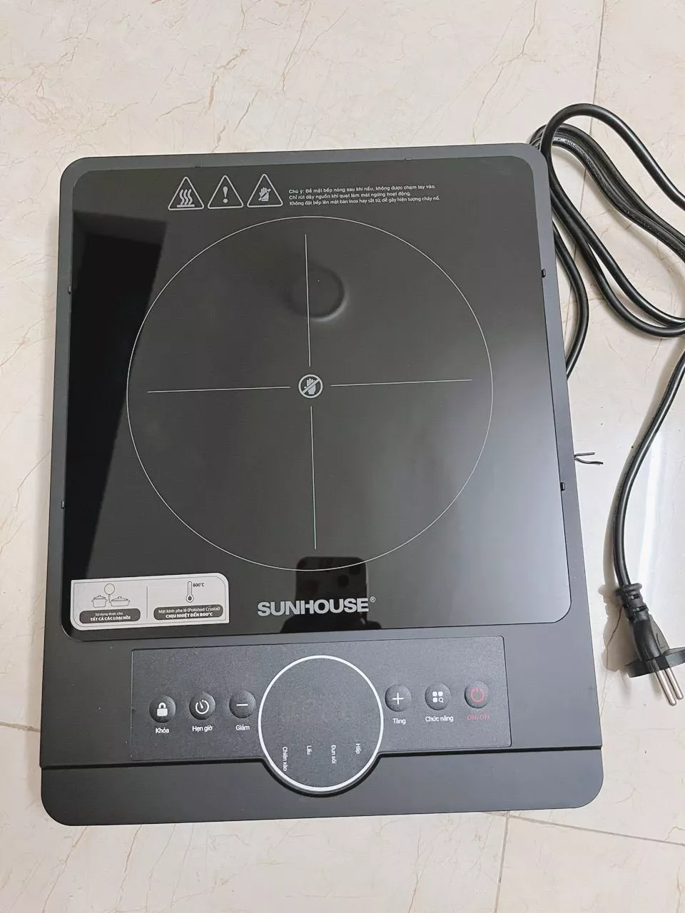 bếp hồng ngoại đơn sunhouse SHD6012A