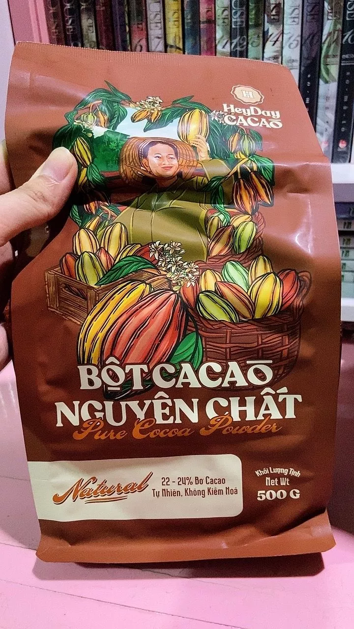 bột cacao nguyên chất heyday natural